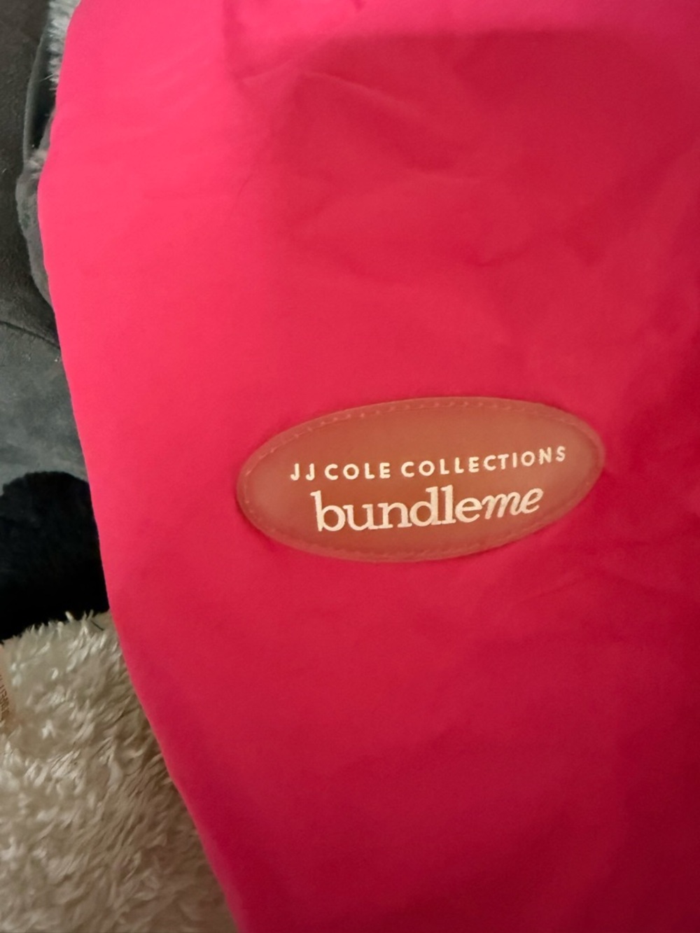 JJ Cole Bundleme Hot Pink Infant Car Seat Cover